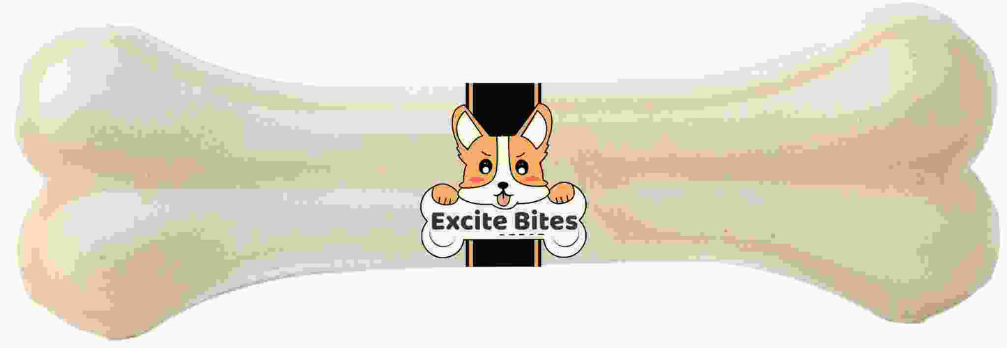 Excite Bites Combo Offer - Chicken Munchy Sticks 450 grm with Rawhide Pressed Dog Bones (Size 3") (6Pcs)