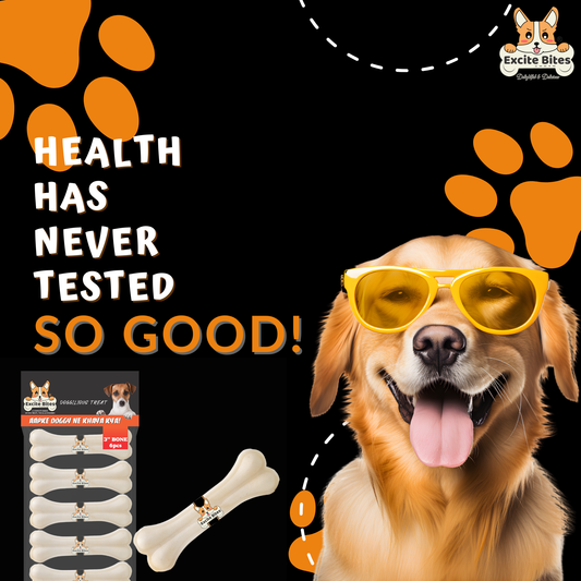 Excite Bites Dog Rawhide Bones (Dog Chews) (Size 3") (6Pcs)